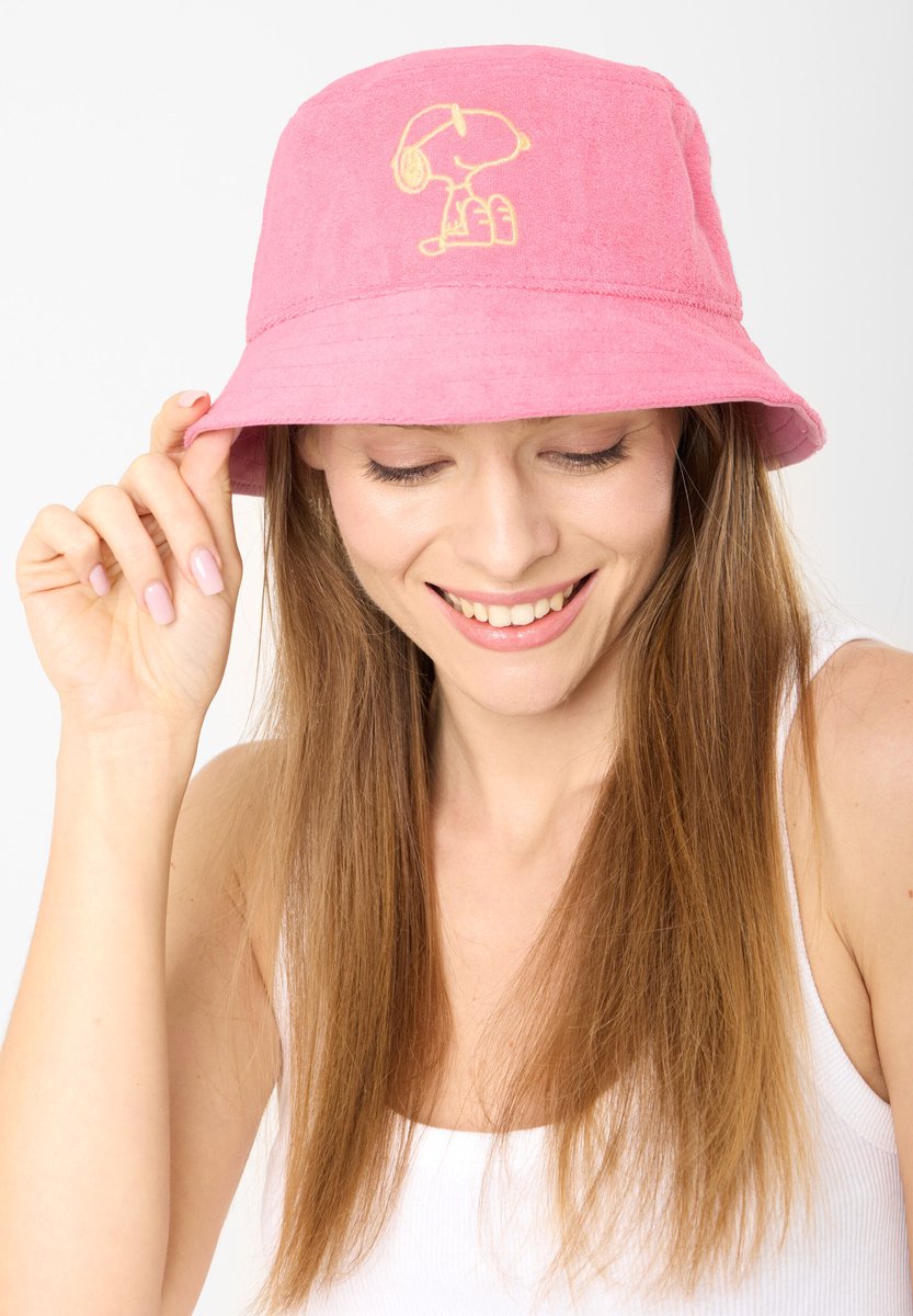 Codello Peanuts™ badstof bucket hat (vissershoedje) mit Snoopy-borduursel