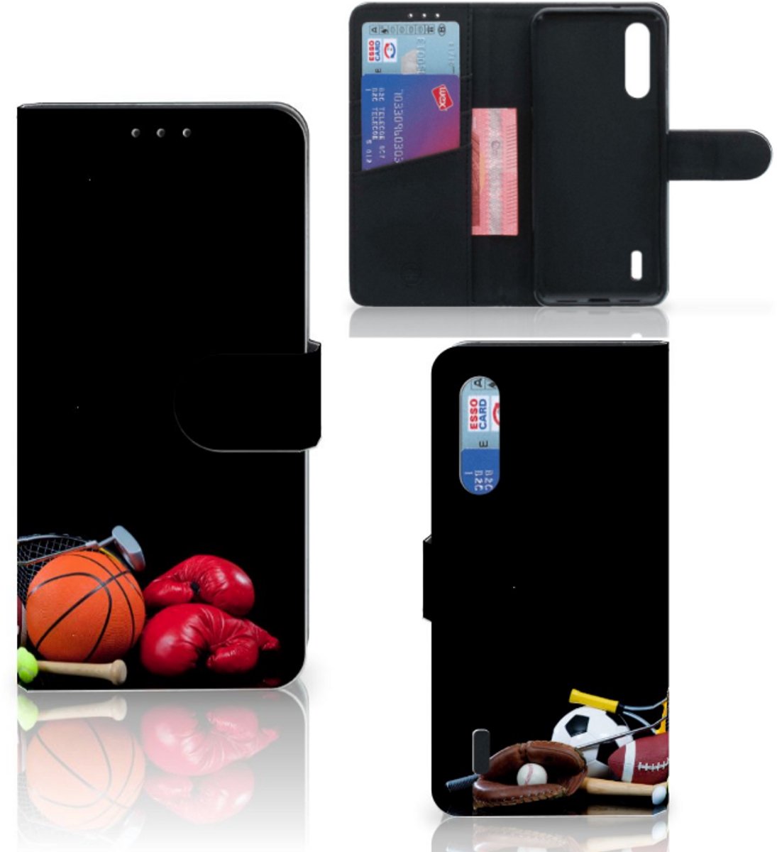 Xiaomi Mi 9 Lite Wallet Case met Pasjes Sports
