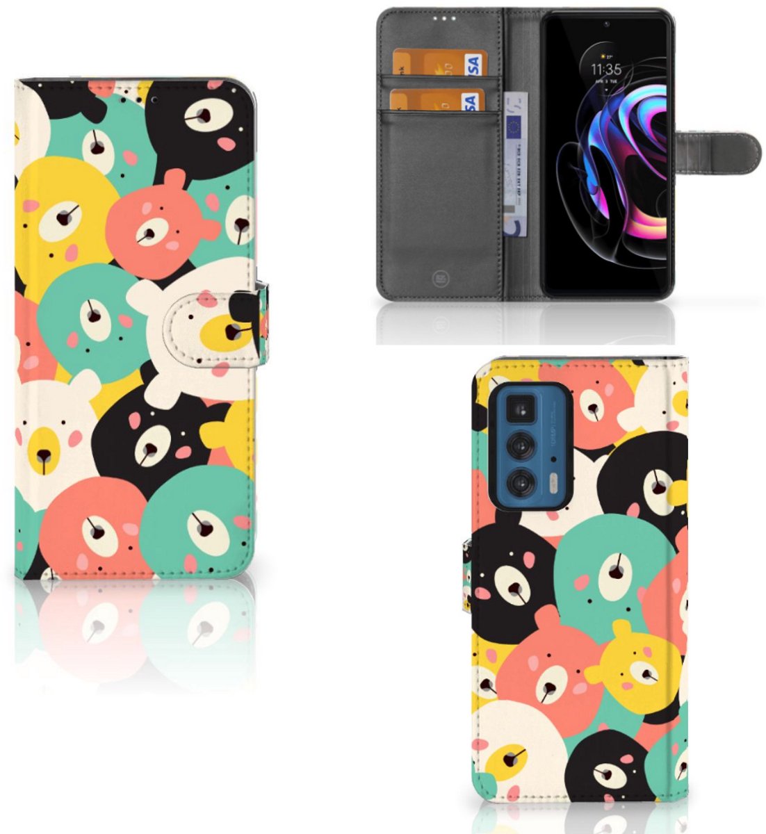 Motorola Edge 20 Pro Leuk Hoesje Bears
