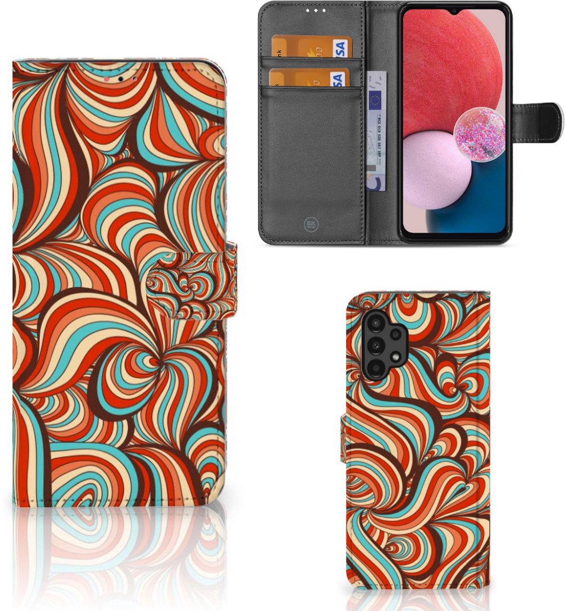 Book Case voor Samsung Galaxy A13 (4G) Hoesje Retro
