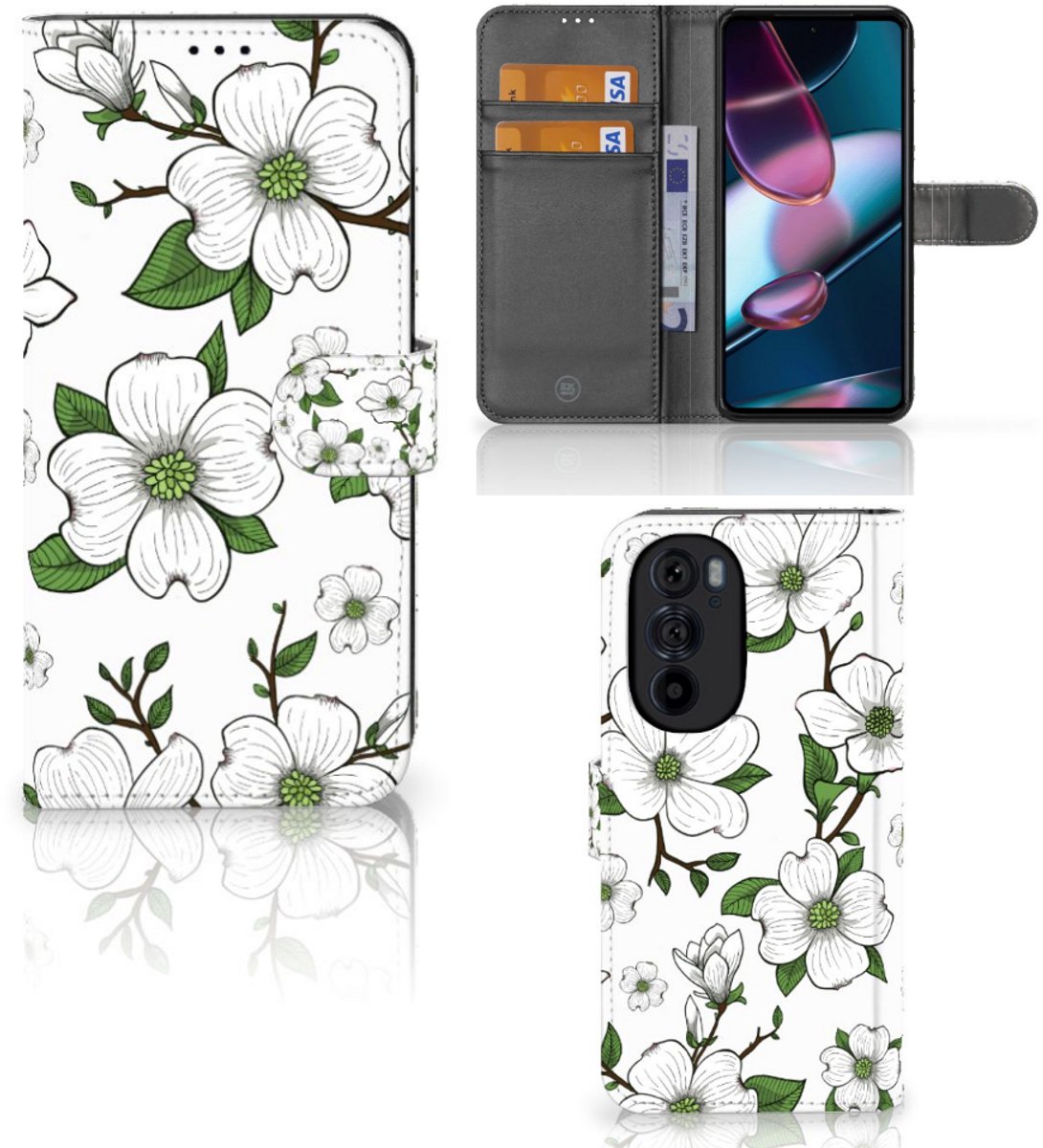 Motorola Edge 30 Pro Hoesje Dogwood Flowers