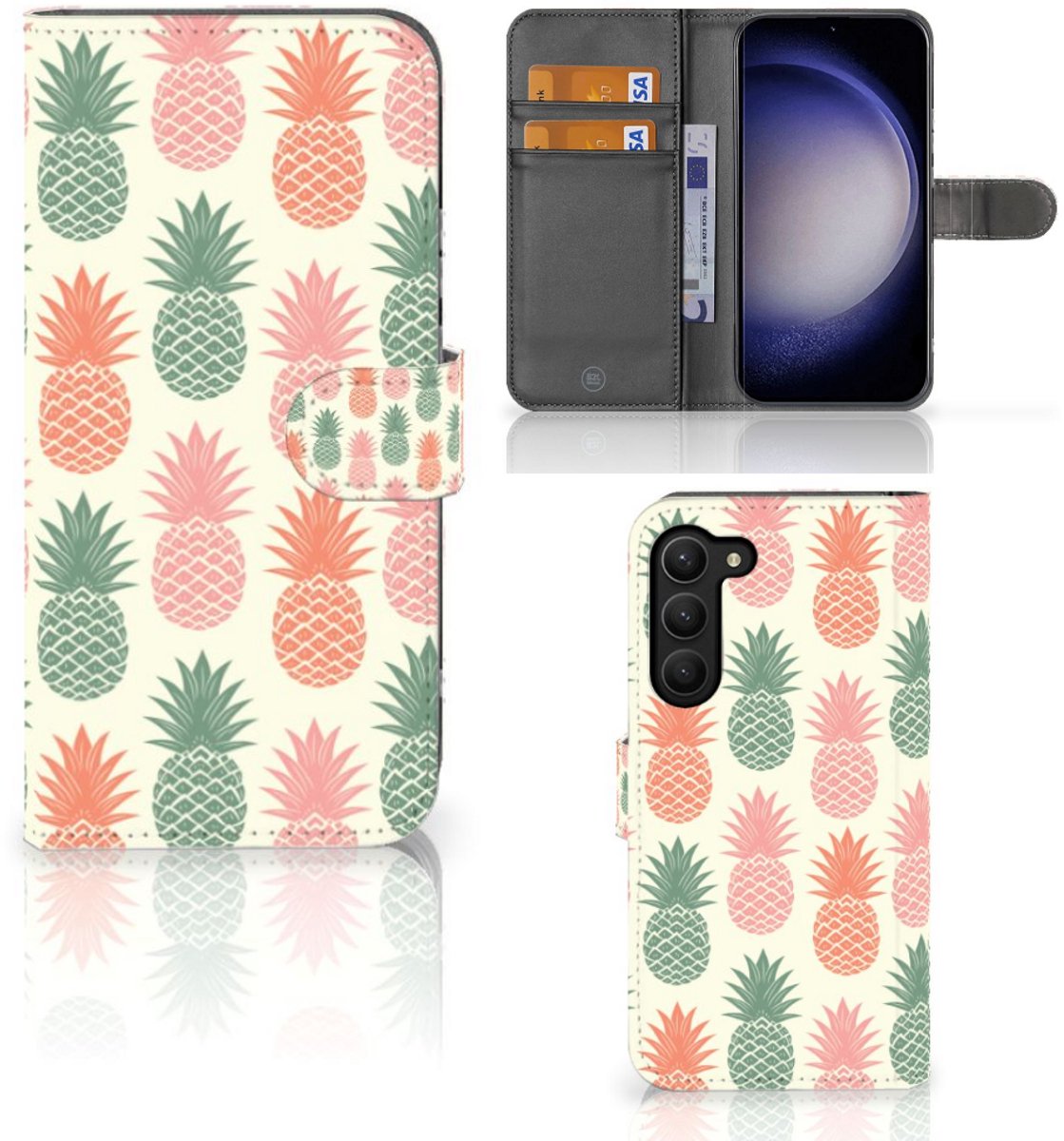 Samsung Galaxy S23 Plus Book Cover Ananas