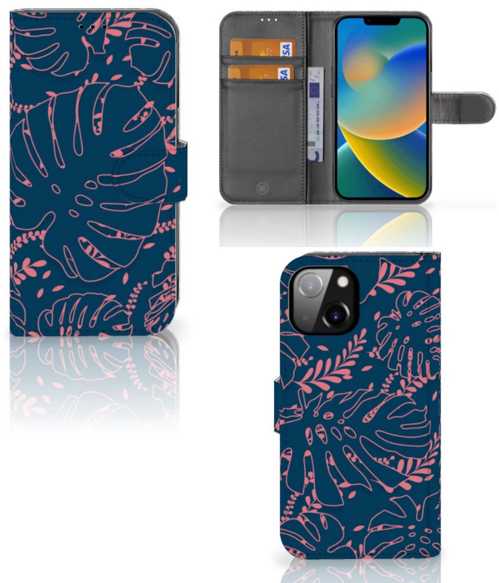 Apple iPhone 14 Hoesje Palm Leaves