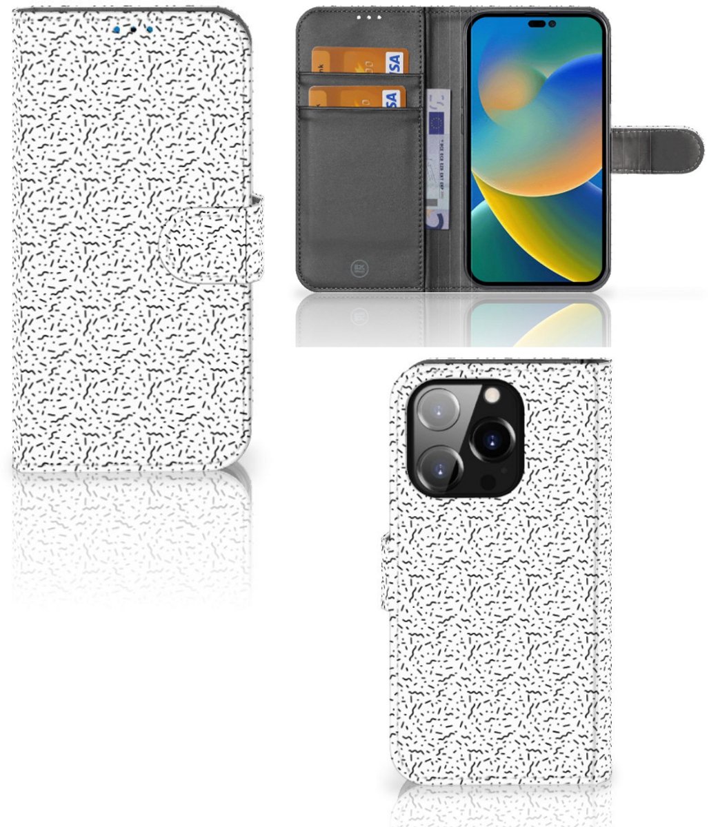 iPhone 14 Pro Telefoon Hoesje Stripes Dots