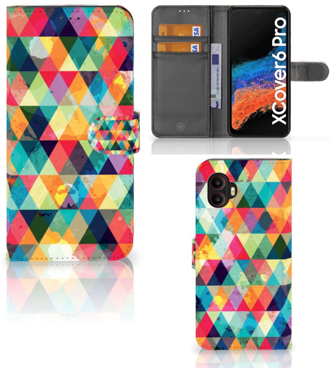 Samsung Galaxy Xcover 6 Pro Telefoon Hoesje Geruit