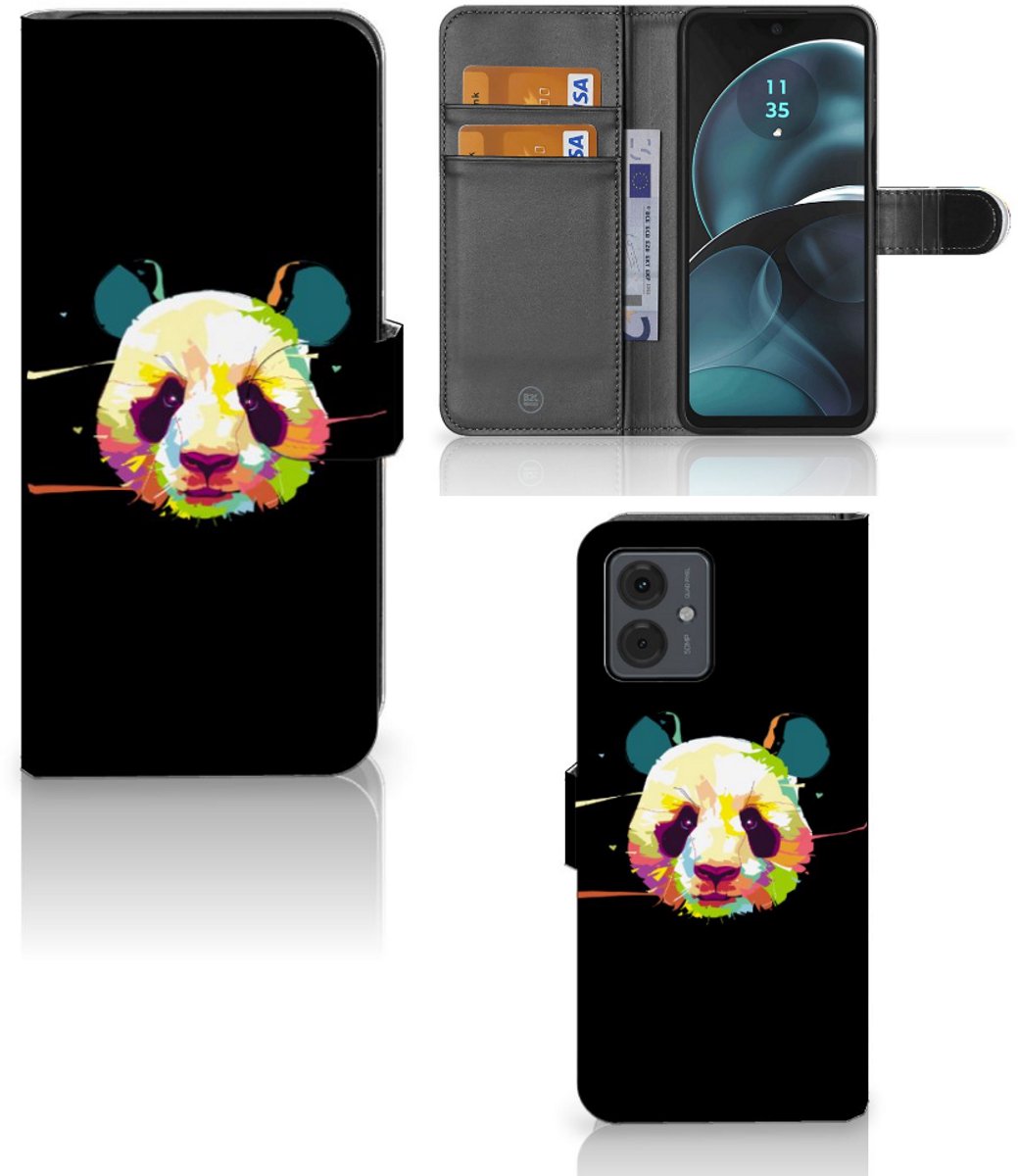 Motorola Moto G14 Leuk Hoesje Panda Color
