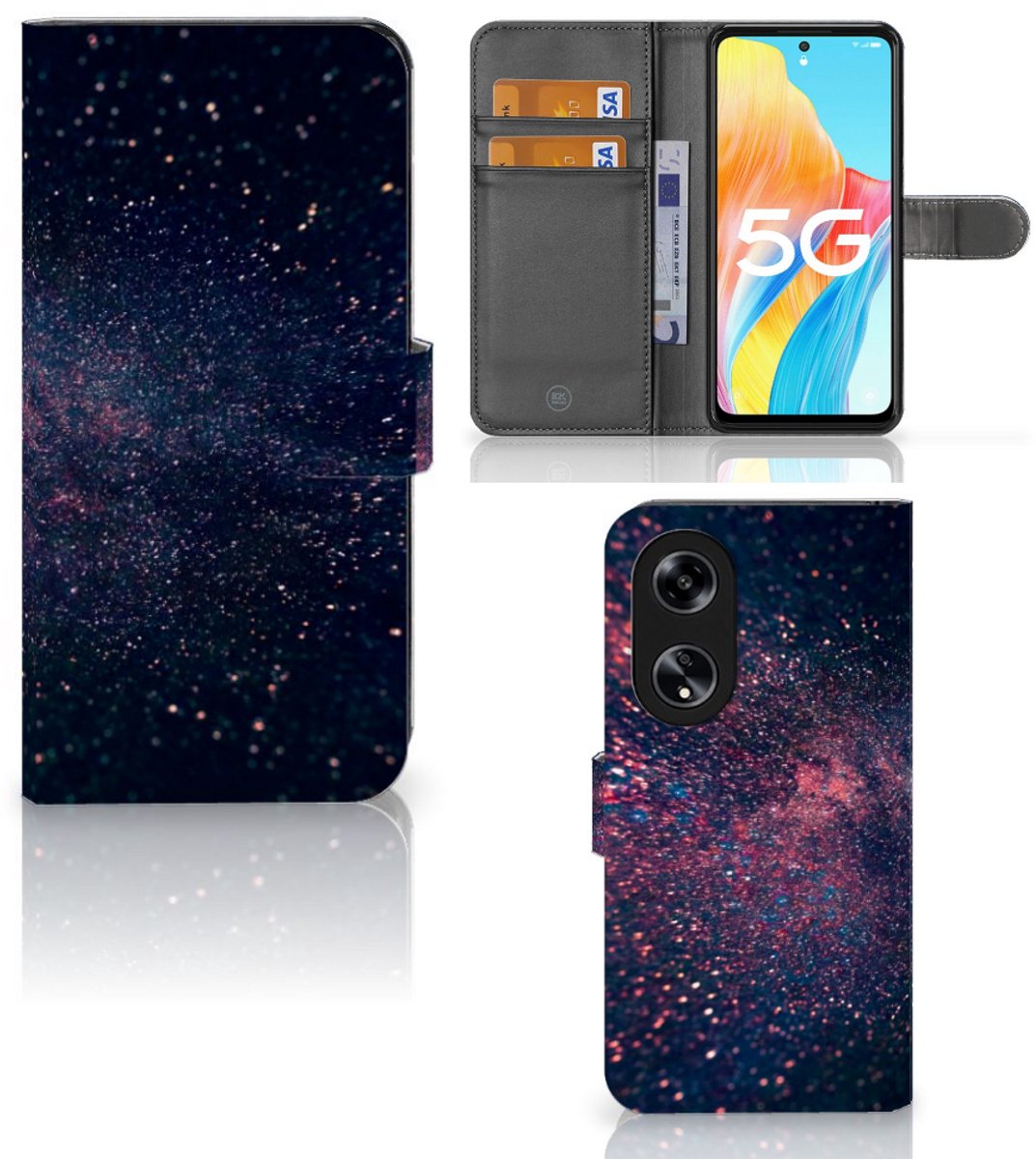 OPPO Reno8 T 5G Book Case Stars