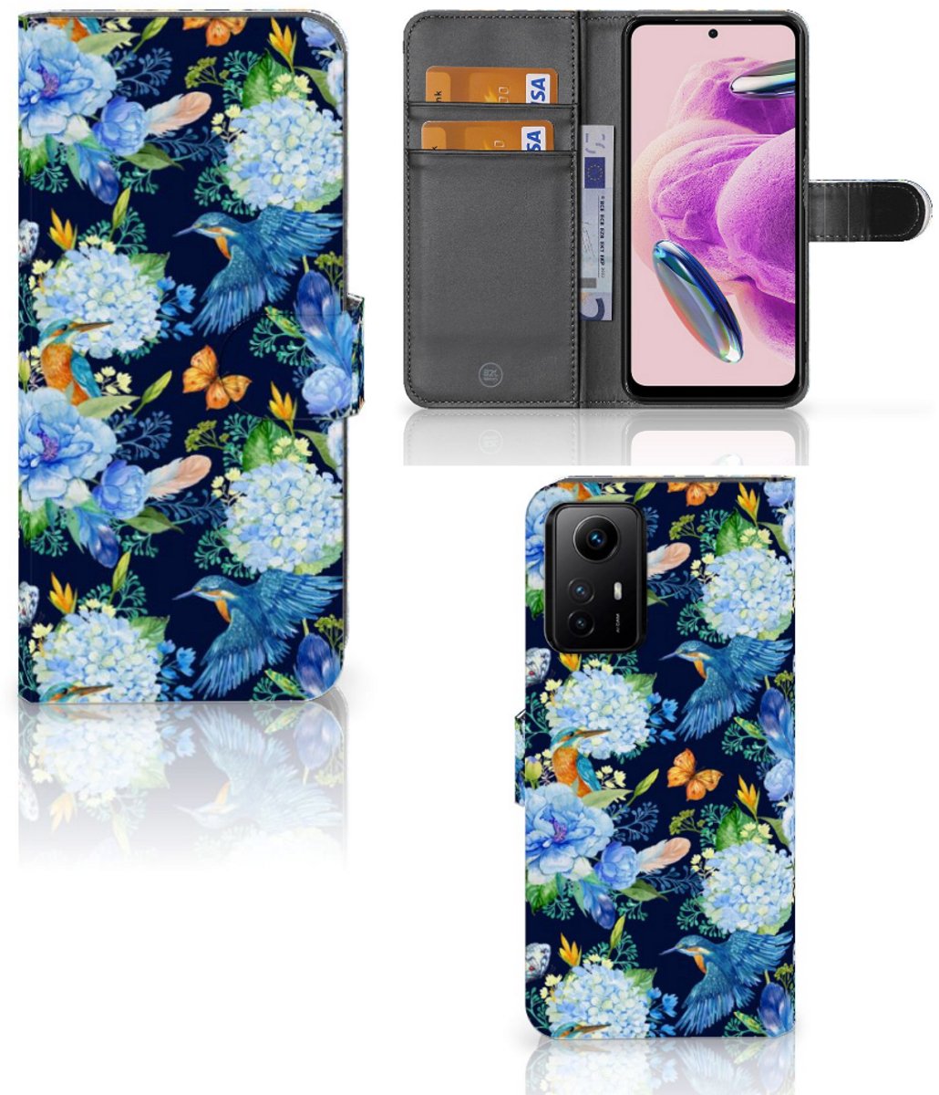 Telefoonhoesje met Pasjes voor Xiaomi Redmi Note 12S IJsvogel