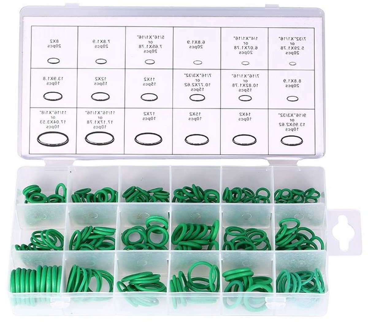 270-delige Set Rubber O-Ringen voor Auto Airconditioning - HNBR Seals, Reparatie en Accessoires voor Voertuigen
