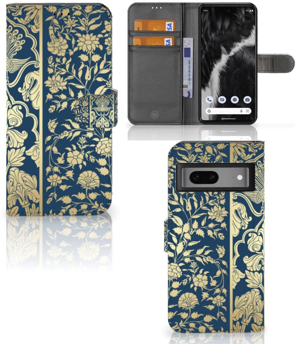 Google Pixel 7 Hoesje Beige Flowers