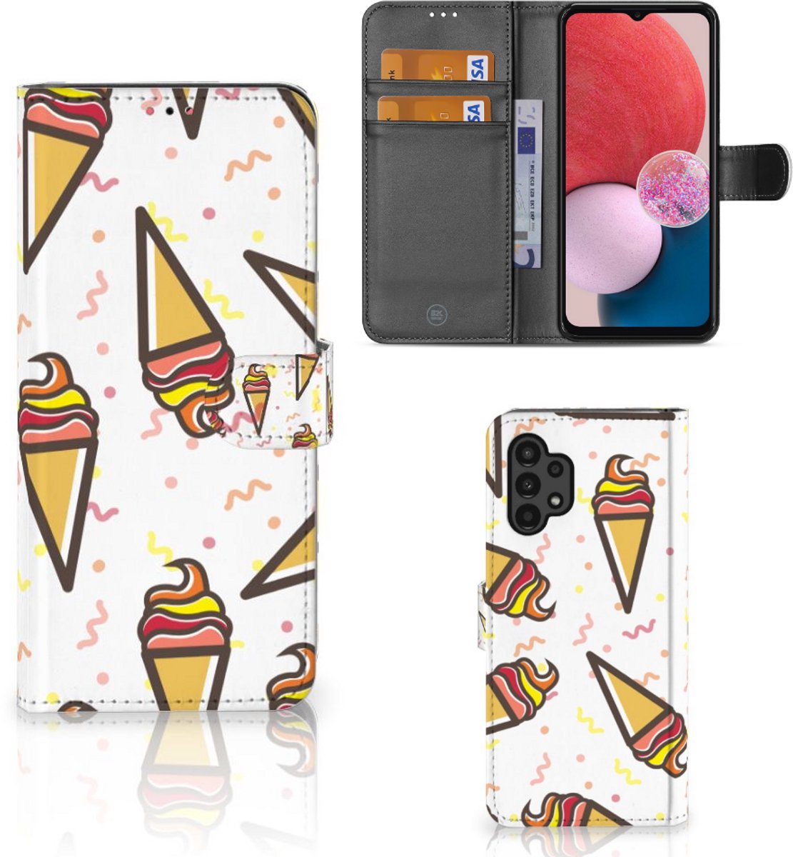 Samsung Galaxy A13 (4G) Book Cover Icecream