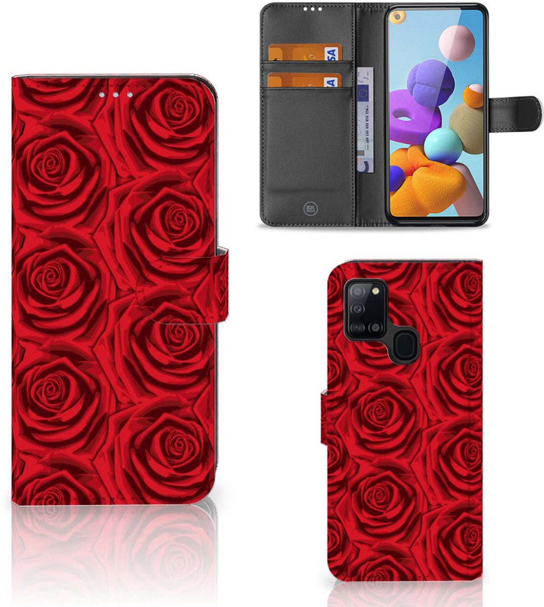 Samsung Galaxy A21s Hoesje Red Roses