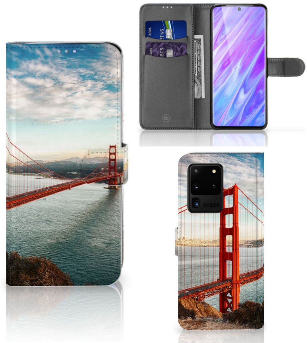 Samsung Galaxy S20 Ultra Flip Cover Golden Gate Bridge
