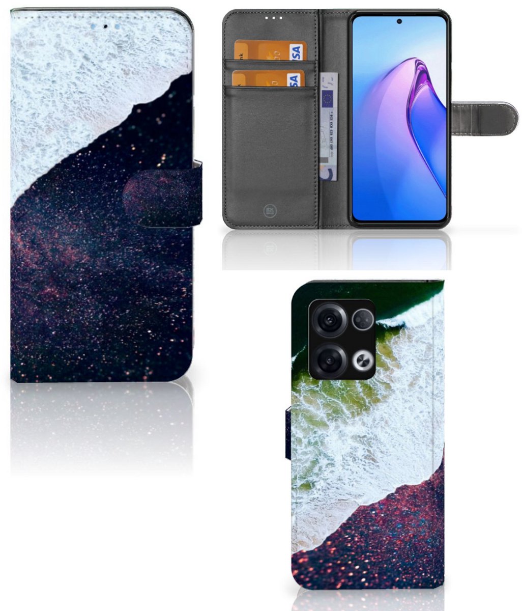 OPPO Reno8 Pro Book Case Sea in Space