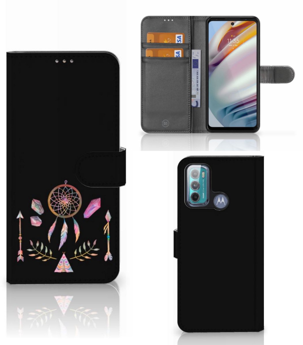 Motorola Moto G60 Leuk Hoesje Boho Dreamcatcher