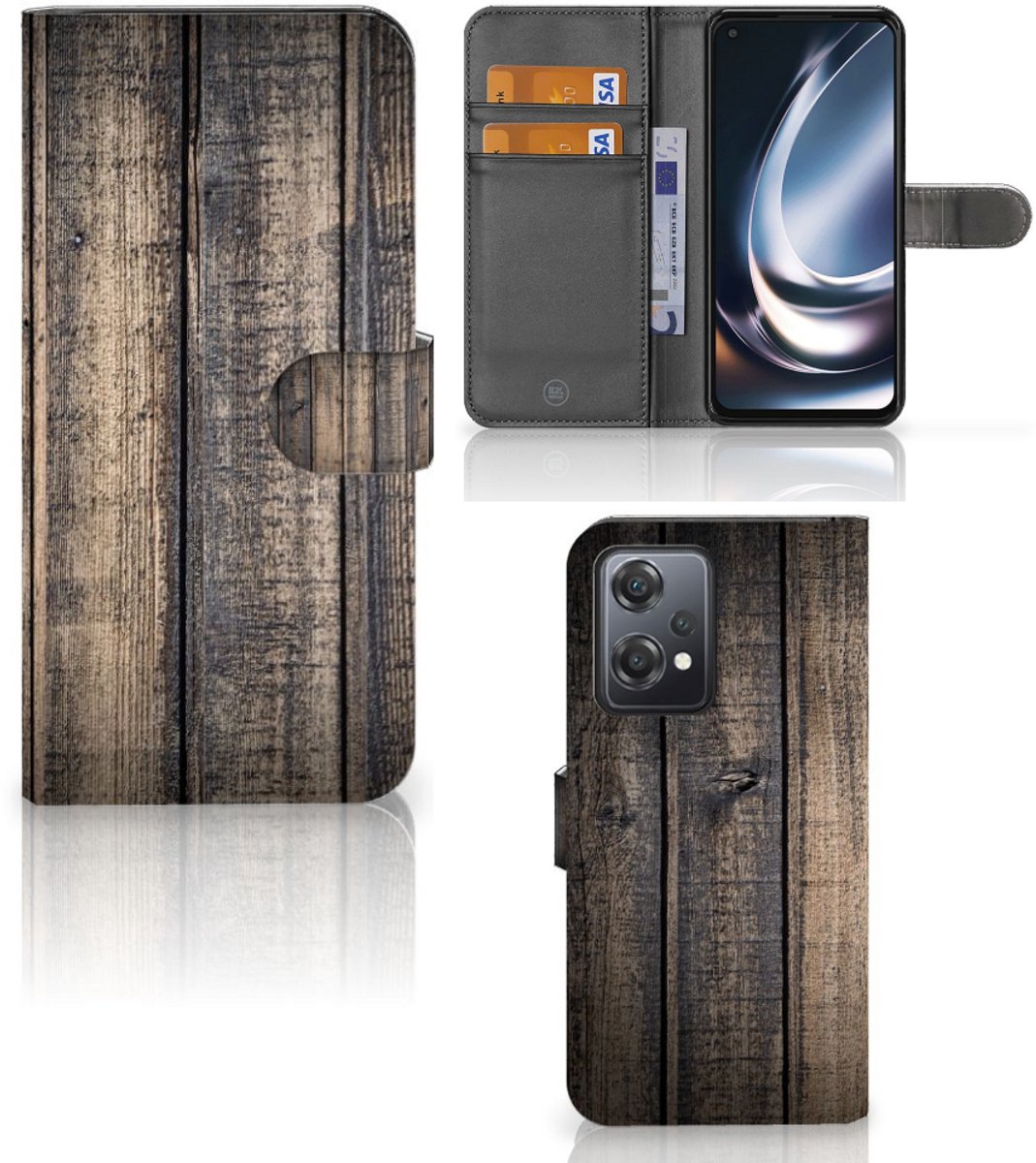 OnePlus Nord CE 2 Lite Book Style Case Steigerhout