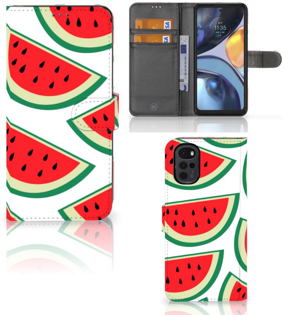 Motorola Moto G22 Book Cover Watermelons