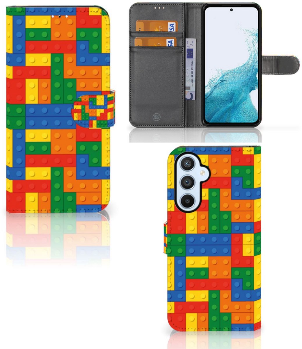 Book Case voor Samsung Galaxy A54 5G Telefoon Hoesje Blokken