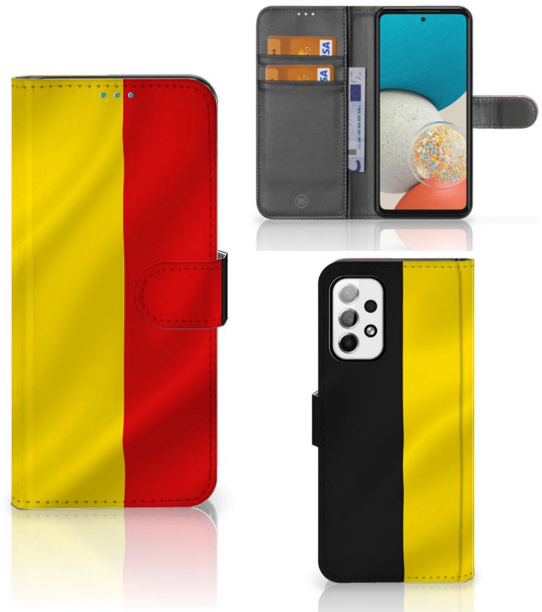Samsung Galaxy A73 5G Bookstyle Case Belgische Vlag