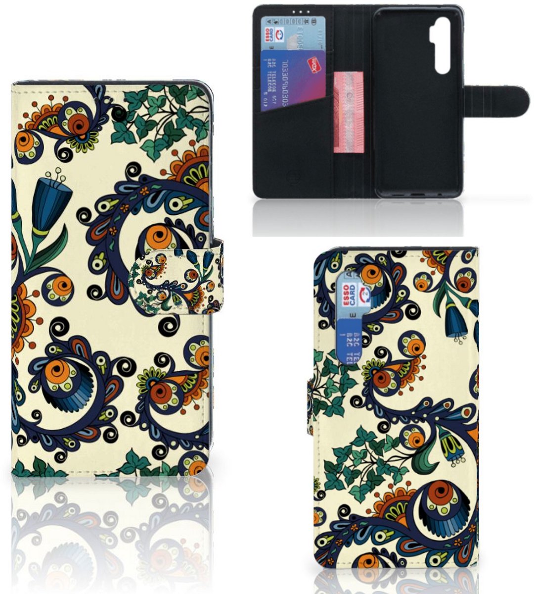 Wallet Case Xiaomi Mi Note 10 Lite Barok Flower