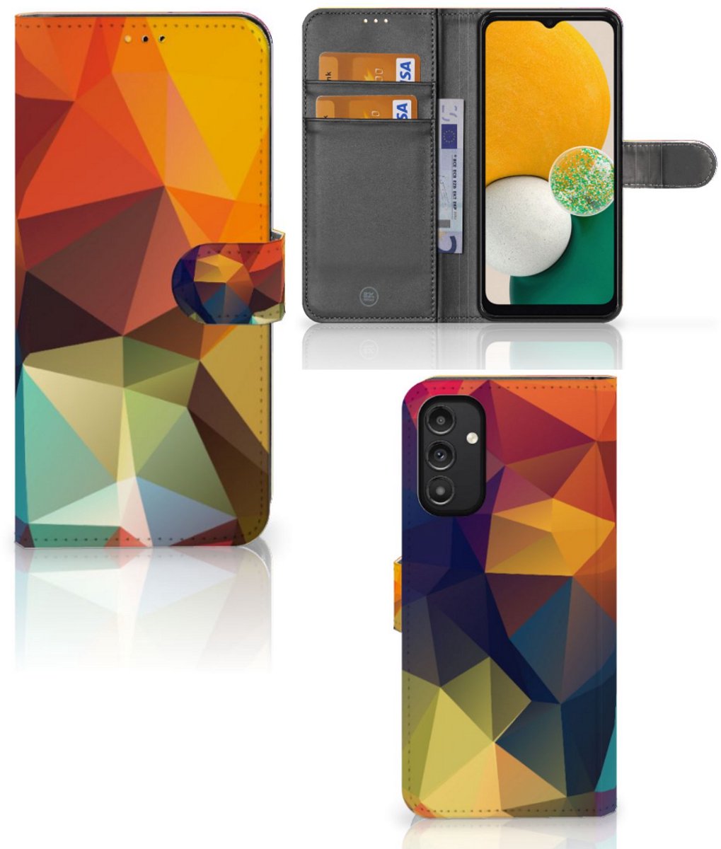 Samsung Galaxy A14 5G Book Case Polygon Color