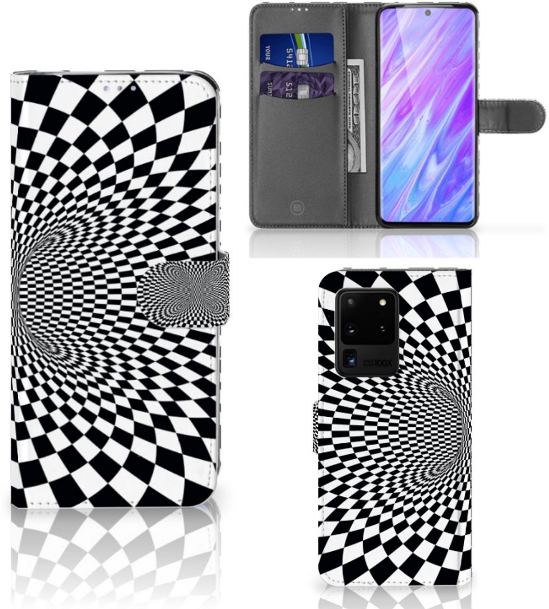 Samsung Galaxy S20 Ultra Book Case Illusie