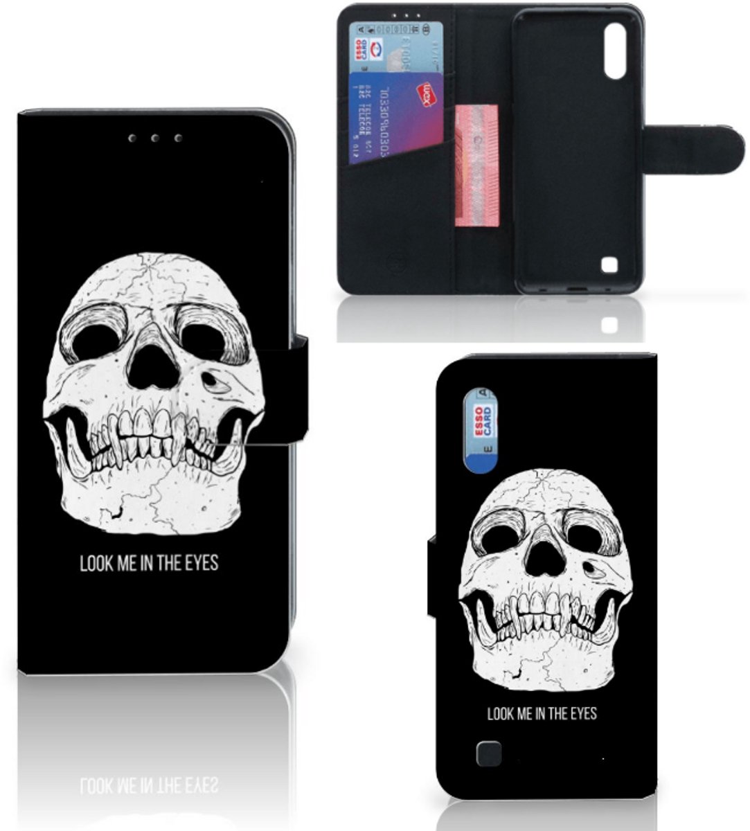 Telefoonhoesje met Naam Samsung Galaxy M10 Skull Eyes