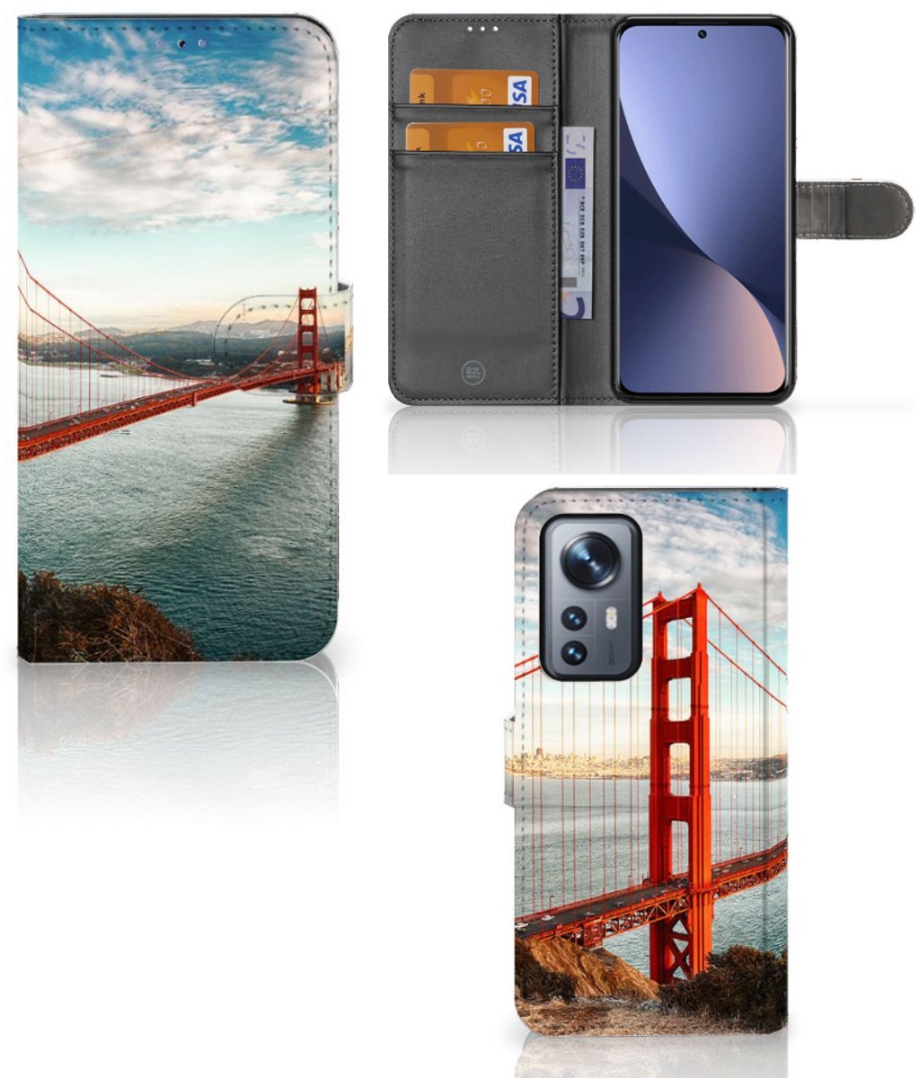 Xiaomi 12 Pro Flip Cover Golden Gate Bridge