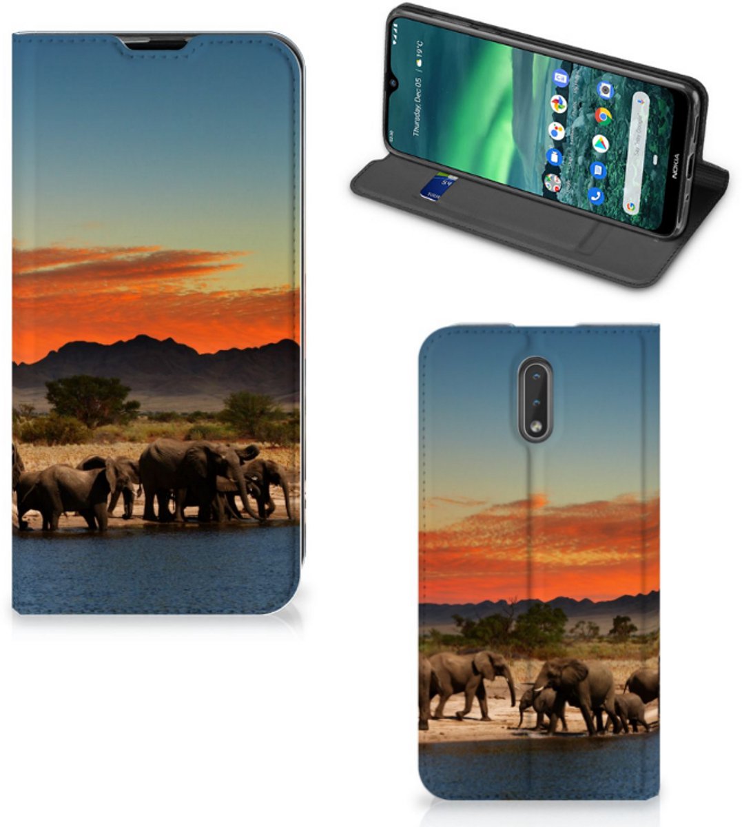 Nokia 2.3 Hoesje maken Olifanten