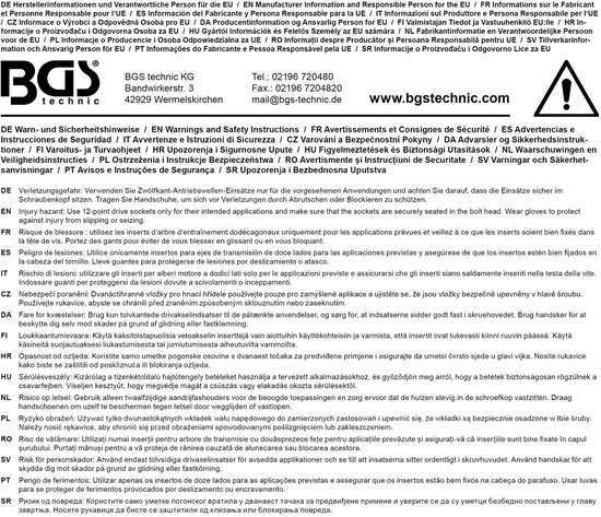 BGS Power clé à douille douille 12 pans 1/2 32 mm