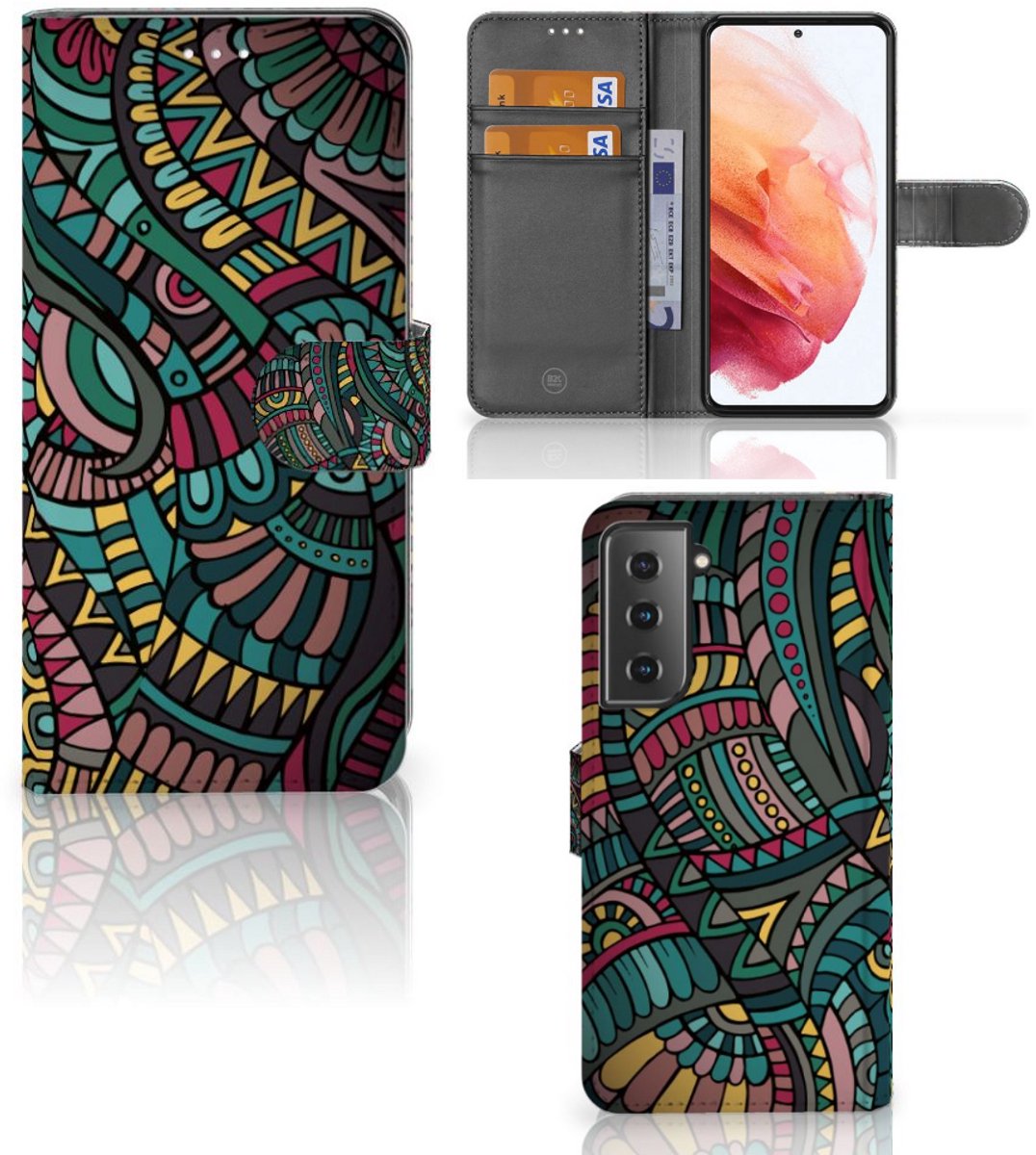Samsung Galaxy S21 Telefoon Hoesje Aztec