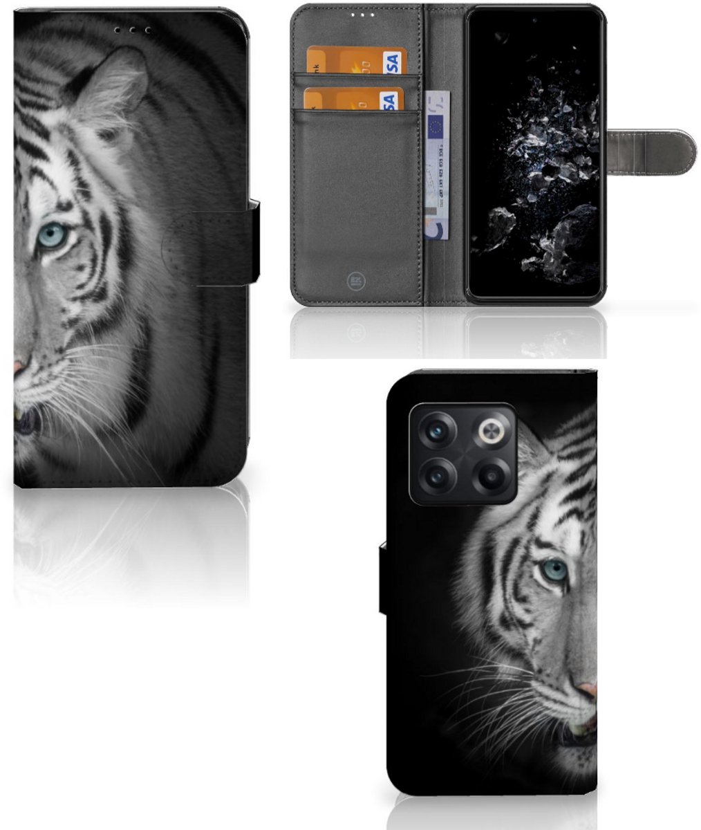 OnePlus 10T Telefoonhoesje met Pasjes Tijger