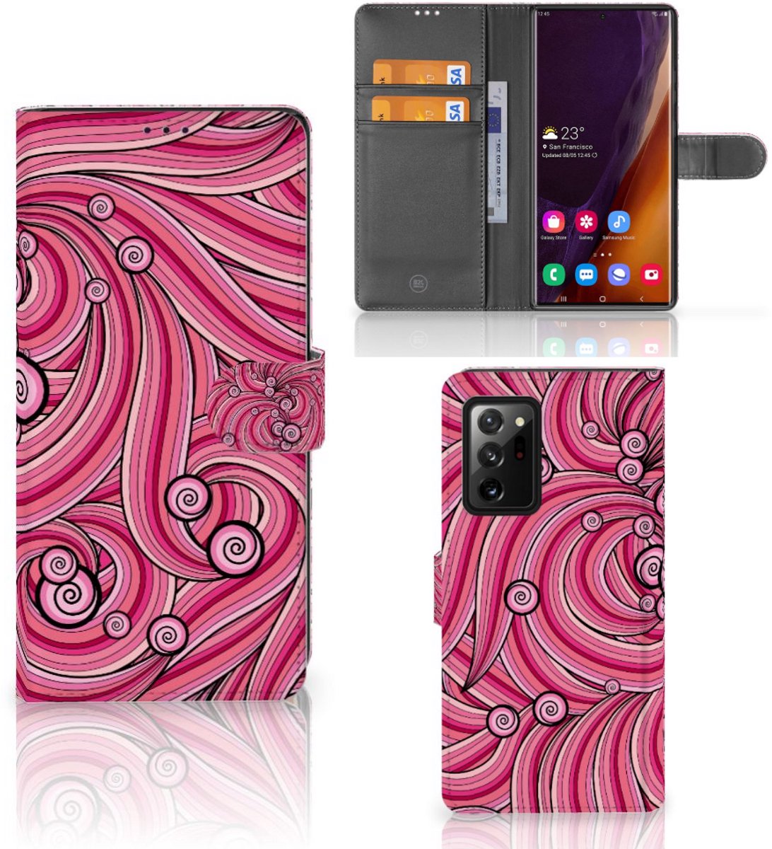 Samsung Galaxy Note20 Ultra Hoesje Swirl Pink