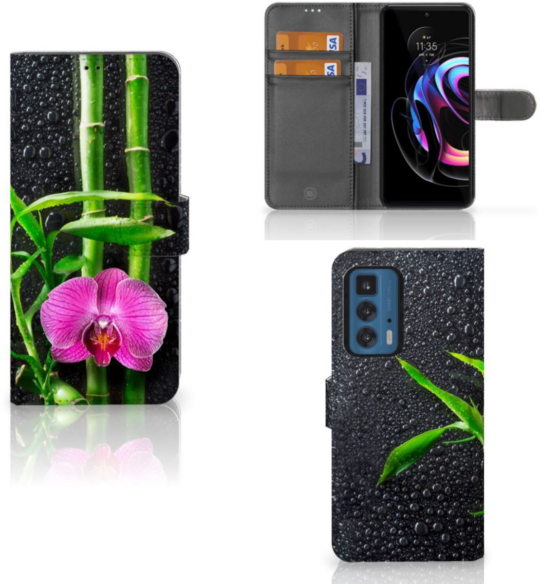 Motorola Edge 20 Pro Hoesje Orchidee