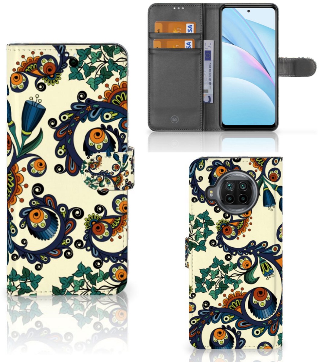 Book Case voor Wallet Case Xiaomi Mi 10T Lite Barok Flower