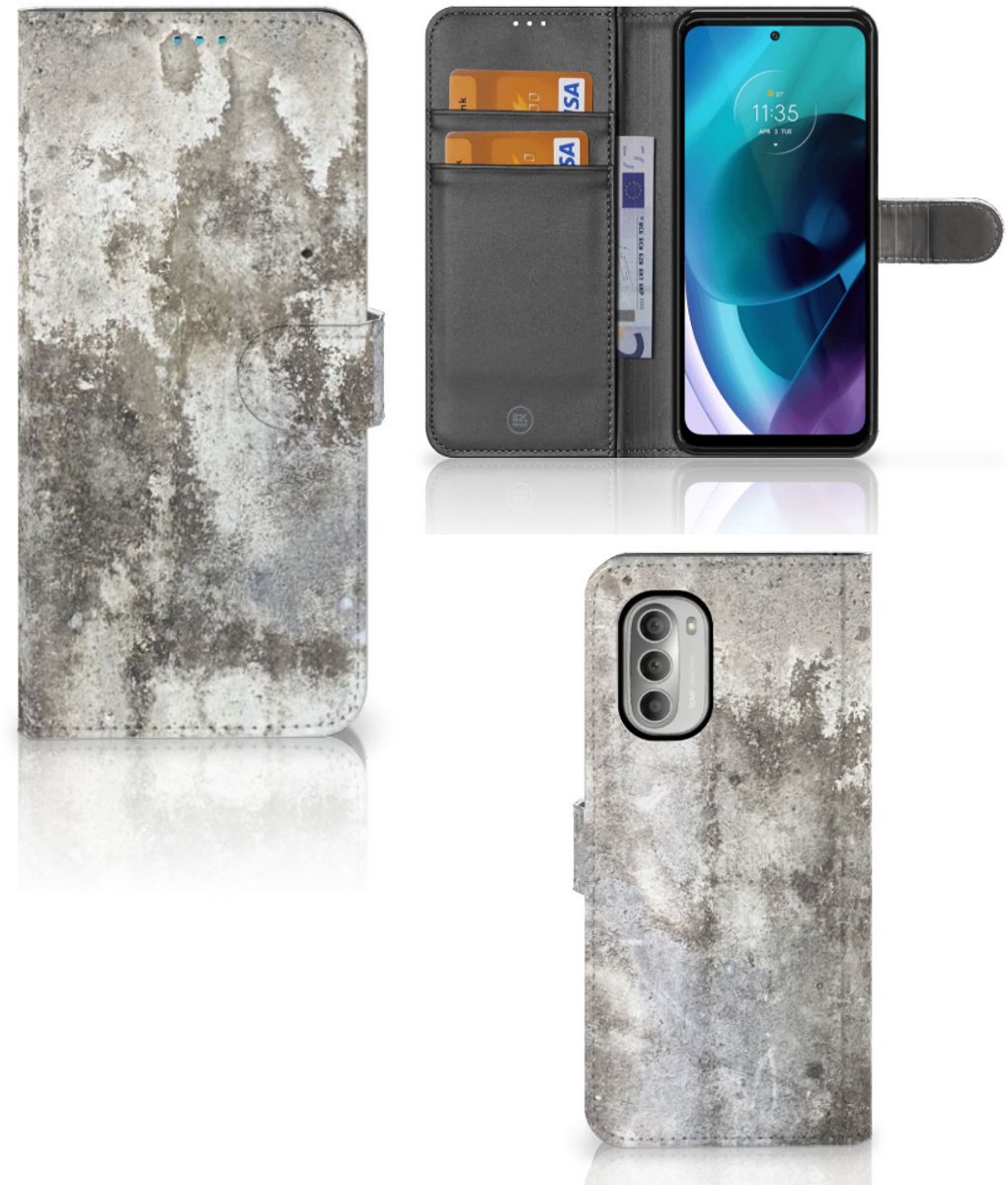 Motorola Moto G51 5G Bookcase Beton Print