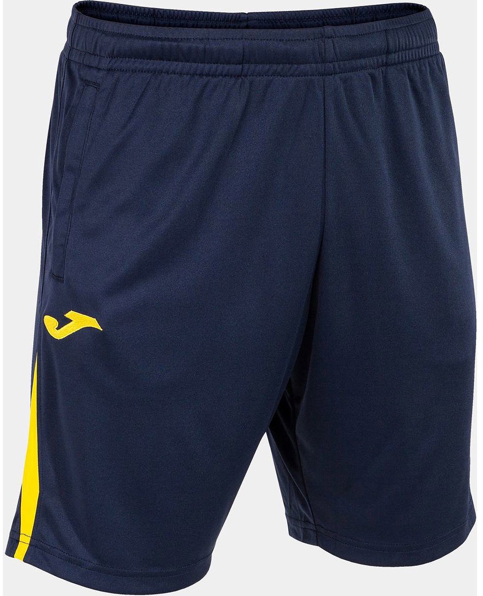 Joma Championship VII Trainingsshort Kinderen - Marine / Geel | Maat: 152