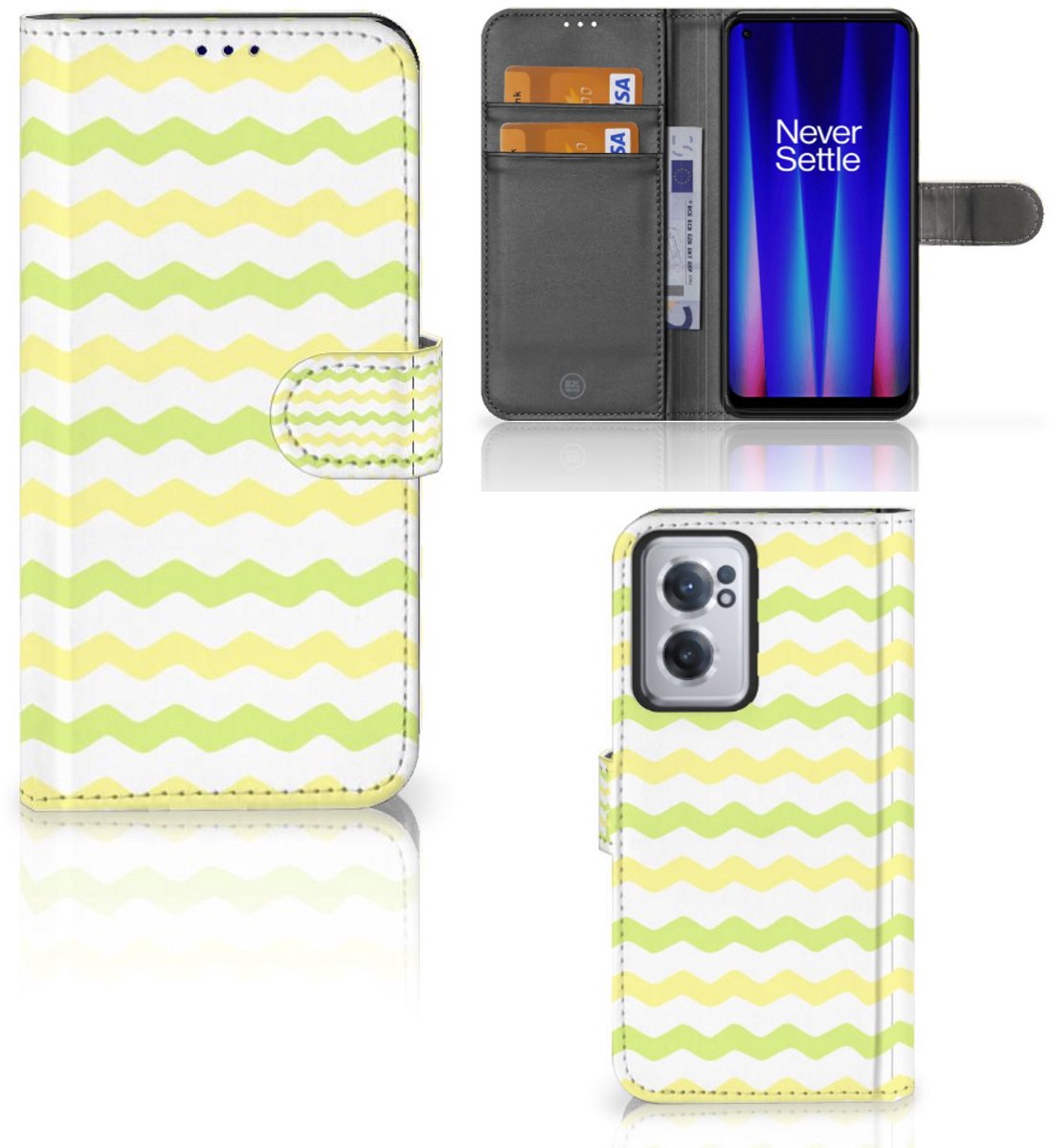 OnePlus Nord CE 2 Telefoon Hoesje Waves Yellow