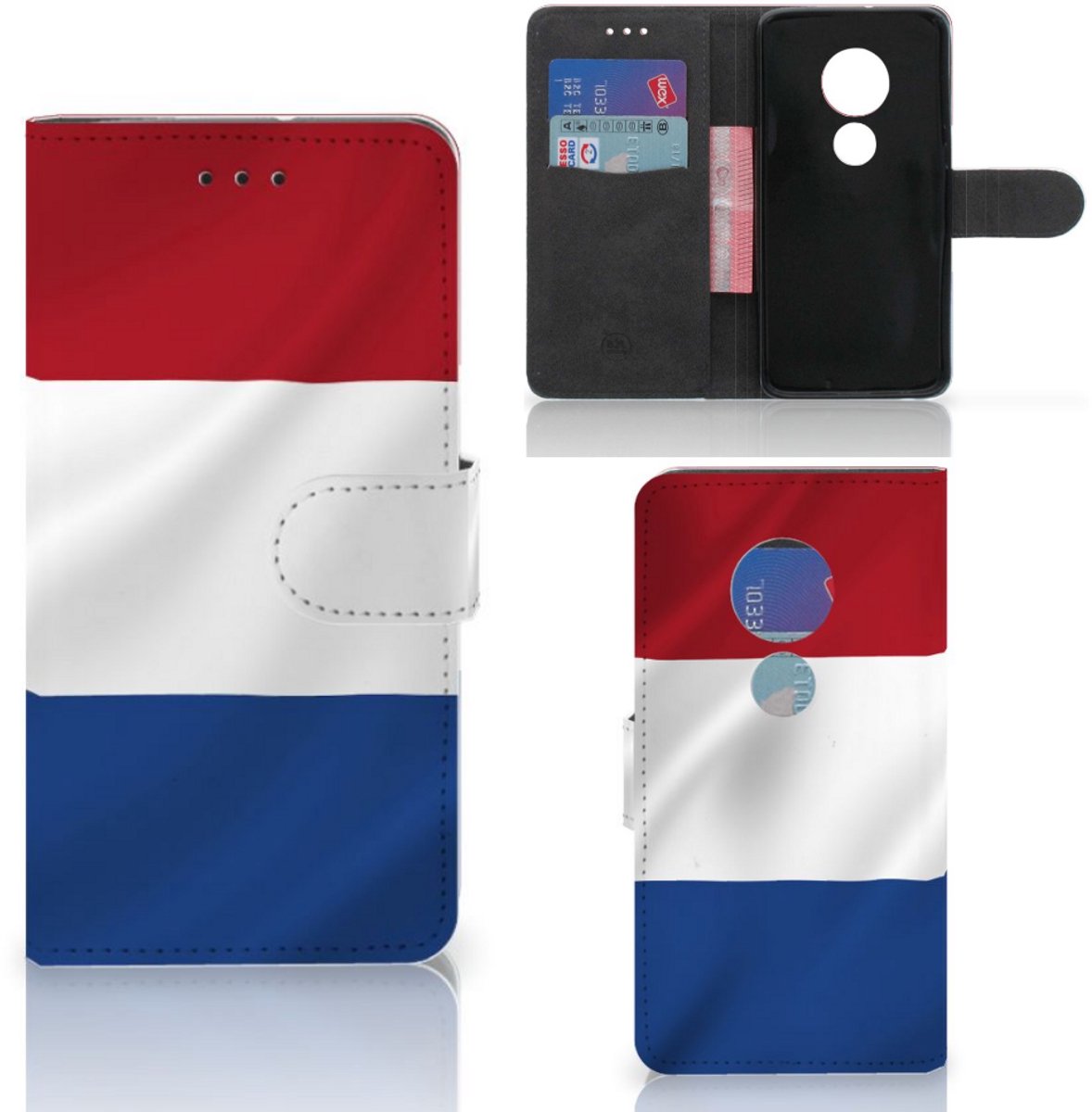 Motorola Moto G7 Play Bookstyle Case Nederlandse Vlag