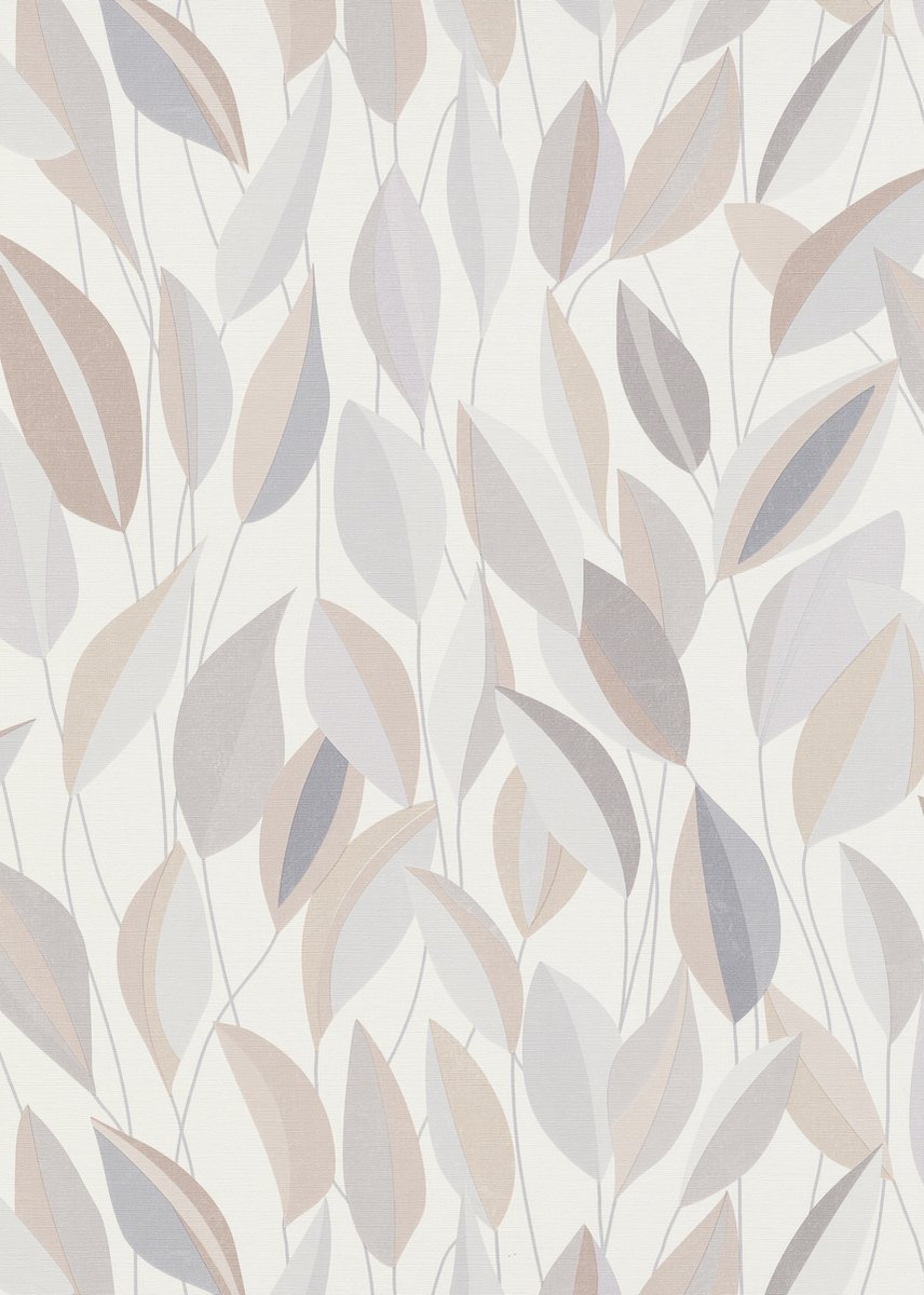 Erismann Vinylbehang 10431-31 - Gentle - Botanisch Wit - 53cm x 10.05m
