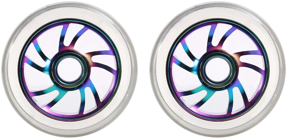 Allecto 110mm Skateboard Wielen met ABEC 9 Lagers Vervangingsset voor Stunt en Scooter