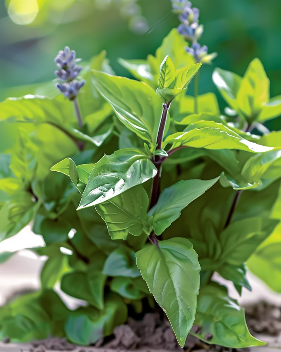 Kaneelbasilicum Zaden Ocimum Basilicum Eenjarig Kruid