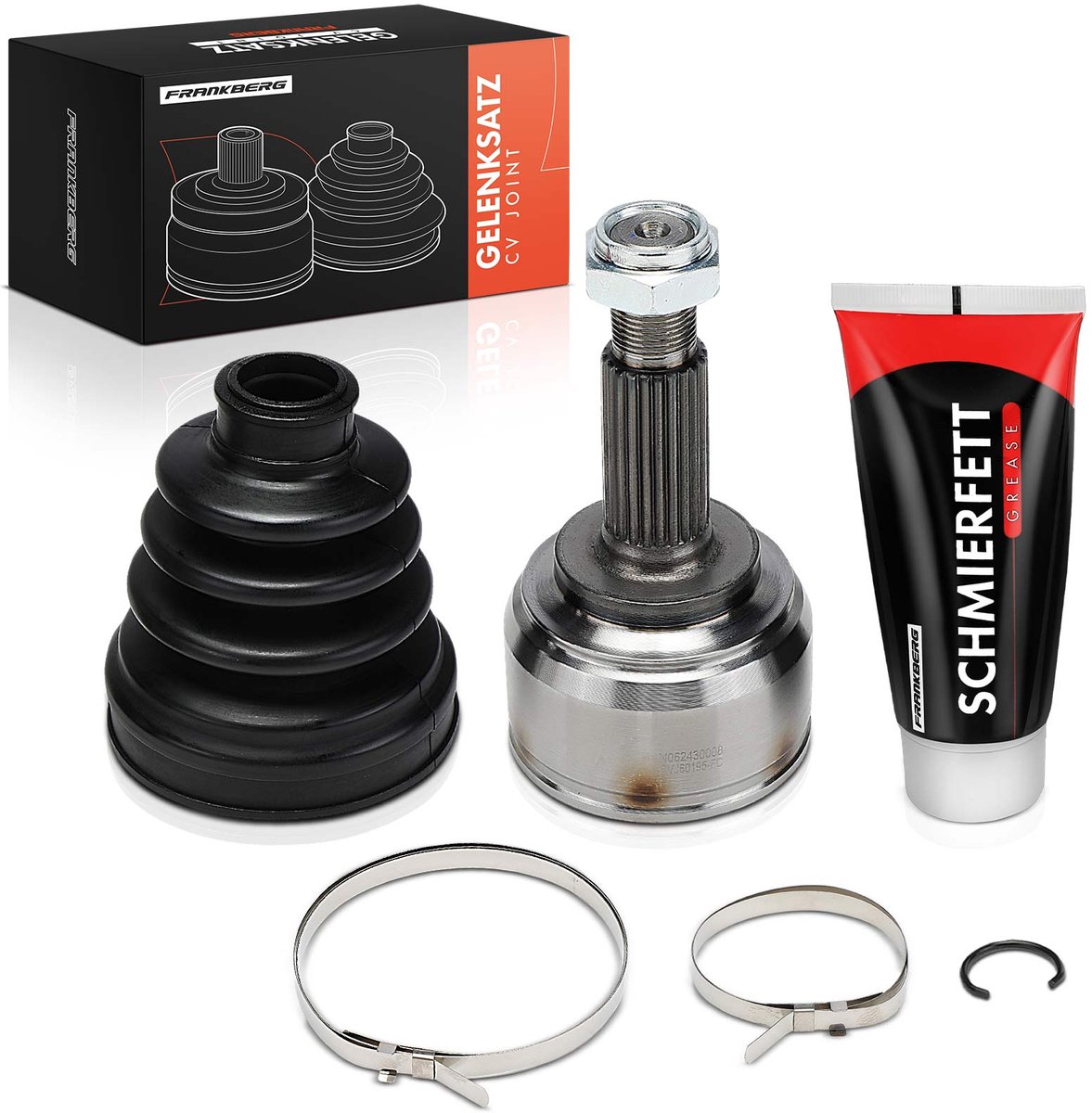 Frankberg 1x Cardanas Koppelstuk Set Vooras voor Nissan