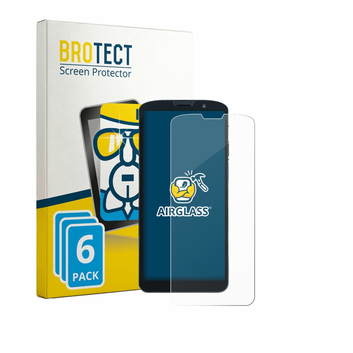 Screenprotector 6 Stuks voor Unitech EA630 Beschermglas transparant