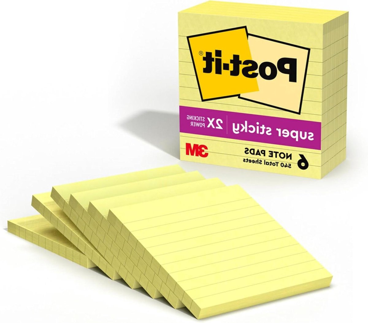 POST-IT SUPER STICKY NOTES 4X4 6PK