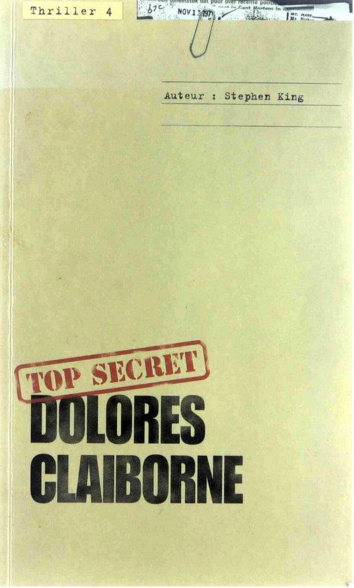 Dolores Claiborne - cover