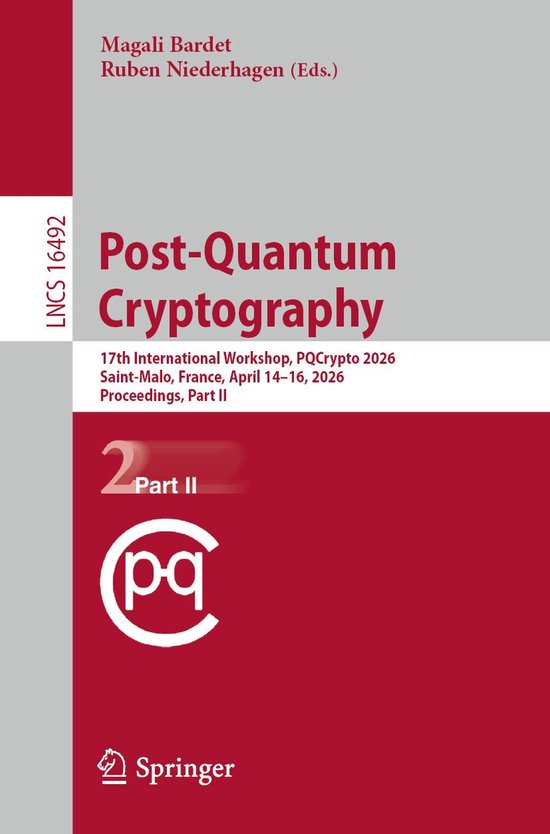 Springer Nature Proceedings Computer Science 2 - Post-Quantu ... - cover