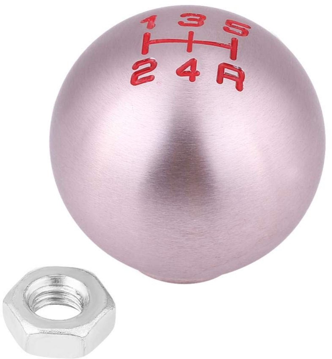 ONF3 - Aluminium Versnellingspook Knop - 5 Versnellingen - Perfecte Vervanging - Standaard Kleur - Auto Accessoire - Geschikt voor Honda - Krach...
