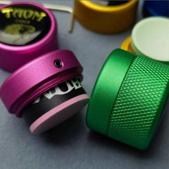 Krijthouder Biljart - Krijt Case Container - Nauwkeurige Krijt Toepassing - Ergonomisch Rond Ontwerp - 2.54 cm - Rood — afbeelding 3