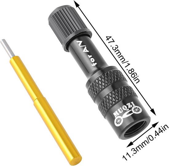 Ventieladapter Fietsvork - Fietspomp Adapter - Voorvork Pompen - Lekvrije Afdichting - Compact Ontwerp - Zwart — afbeelding 5